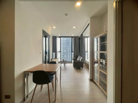 เช่า🔥🌿 One9Five | ห้องว่างจริง พร้อมนัดชม | 1 Bedroom 34.56 ตร.ม. ชั้น 43 ใกล้ MRT พระราม 9 | 26,000 บาท/เดือน | Line : @goodyield