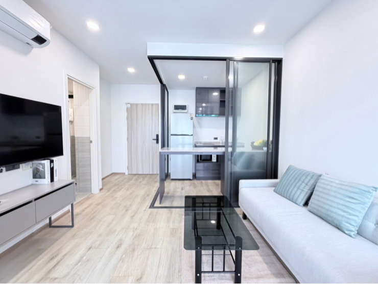 รูป ให้เช่าคอนโด Groove scape ลาดพร้าว 48 ห้องใหญ่ ใหม่มาก เฟอร์นิเจอร์ใหม่หมด 14,000 บาทต่อเดือน - รูปที่ 1/12