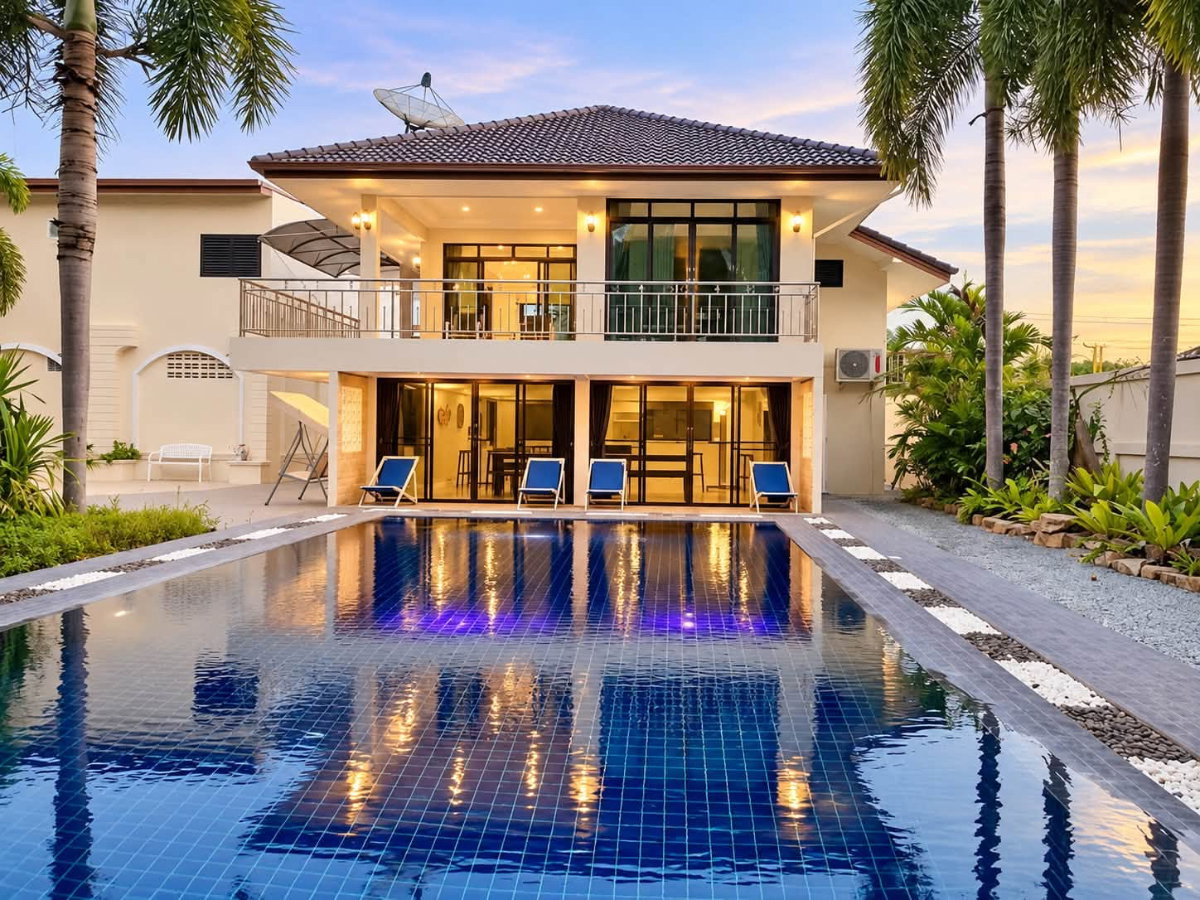 รูป NEW❗️ ให้เช่าบ้าน ใกล้หาดจอมเทียน พูลวิลล่าห้วยใหญ่ 4 Bed - รูปที่ 9/13