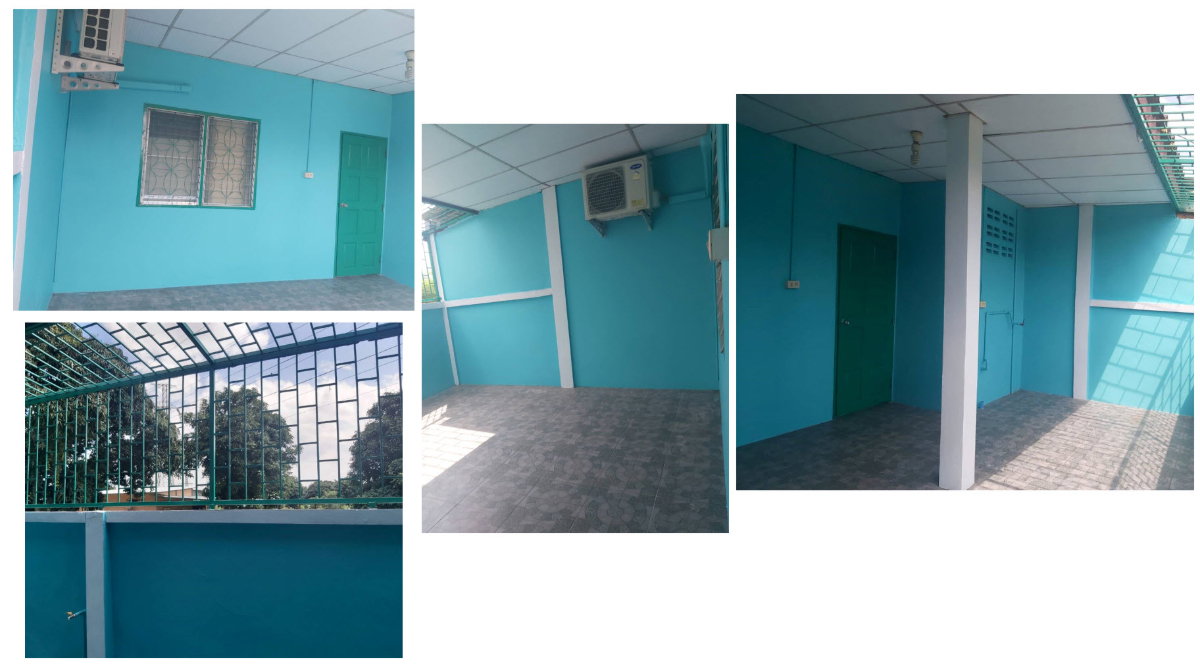 รูป ให้เช่าทาวน์เฮ้าส์ชั้นเดียว ถูก 5500บ แอร์1เครื่องและตู้เย็น 35ตร.ว. ม.สามัคคี ศรีราชา ทำเลที่สูง ปลอดน้ำท่วมตลอด 15 ปี | มีร้านอาหาร ใกล้เครือสหพัฒน์ - รูปที่ 4/14
