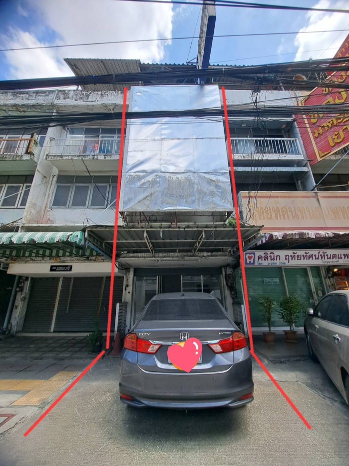รูป ขายด่วน!!ตึกแถว-อาคารพาณิชย์ติดถนนติวานนท์ ติดสถานีสนามบินน้ำ ปากซ.ติวานนท์38 นนทบุรี ขายถูกกว่าในซอย!! - รูปที่ 1/15