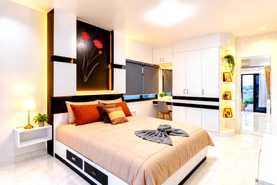 Houses for rent Bang Lamung Chonburi : NEW❗️ House for Rent near Tara International School | Paradise Hill 2 | 4-Bedroom House