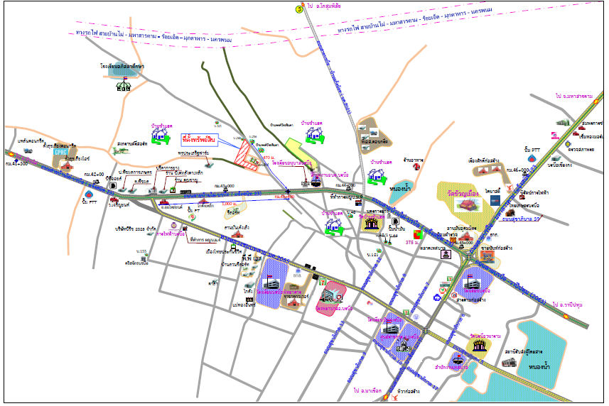 รูป ที่ดินว่างเปล่า 4199.7 ตร.วา โครงการ บ้านซำแฮด มหาสารคาม บรบือ มหาสารคาม 11.1M - รูปที่ 2/16