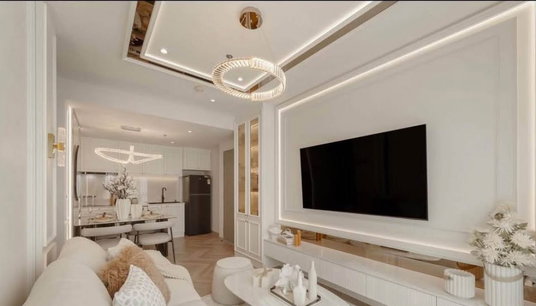 รูปภาพ Condo for rent, Life Ratchadaphisek, 2 bedrooms, 2 bathrooms, 57 sq m. Newly renovated in Modern Luxury style.