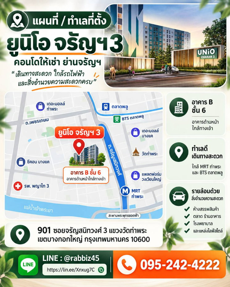รูป 🏡 หาคอนโดแถวจรัญฯ งบไม่เกินหมื่น? - รูปที่ 15/18