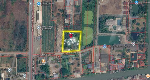 ขายที่ดิน 3 ไร่ | ซอยลำลูกกา 200 ปทุมธานี ผังเมืองสีแดง • โอกาสพัฒนาที่อยู่อาศัยและธุรกิจ* ใกล้ KIS International School • Rainwood Park