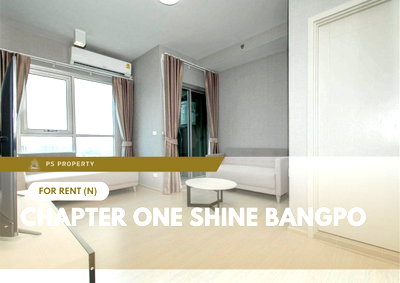 Condos for rent : For Rent 📍 Chapter One Shine Bangpo 📍 South-facing unit, fully furnished and equipped with appliances. Near MRT Bang Pho.
