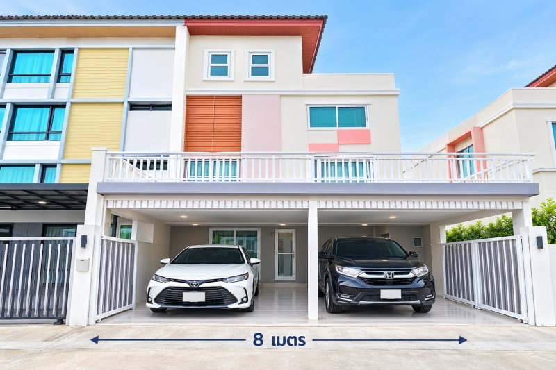 รูป 3ปีมีครั้ง นาคนิวาส 14–22 ให้เช่าทาวน์โฮม 4 ชั้น 2 คูหา กว้าง 8ม. 4นอน ใกล้ เซ็นทรัลอีสต์วิลล์ 400 ม. 28ตร.ว. 450ตร.ม. ถ.ประดิษฐ์มนูธรรม - รูปที่ 1/8