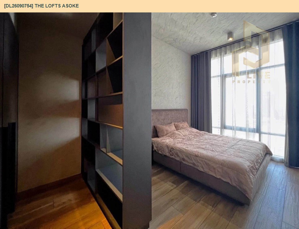 รูป DL26090754 ให้เช่าคอนโด เดอะ ลอฟท์ อโศก (The Lofts Asoke ) ใกล้ MRT เพชรบุรี พร้อมเข้าอยู่ โทรด่วน 0638692663 LineID @952jdxxk - รูปที่ 9/11