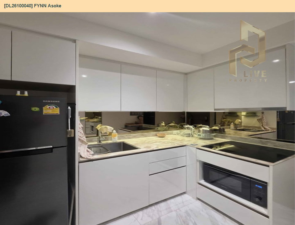 รูป DL26100040 ให้เช่าคอนโด ฟินน์ อโศก (FYNN Asoke) ใกล้ BTS อโศก พร้อมเข้าอยู่ โทรด่วน 0653619502 LineID @952jdxxk - รูปที่ 4/12
