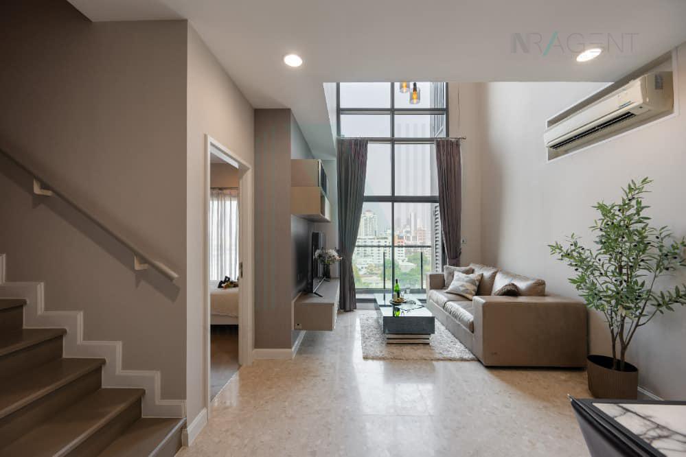 picture 🔺 For Sell Condo THE CREST SUKHUMVIT 34 Building 1, Floor 12,Duplex 2 bed room, Room size 98 sqm - 1/8