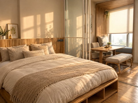 FOR RENT: Cozy Muji Style 1 Bed 34 Sq.m. @ Triple Y Residence | 29th Floor, North View, Direct MRT Access |