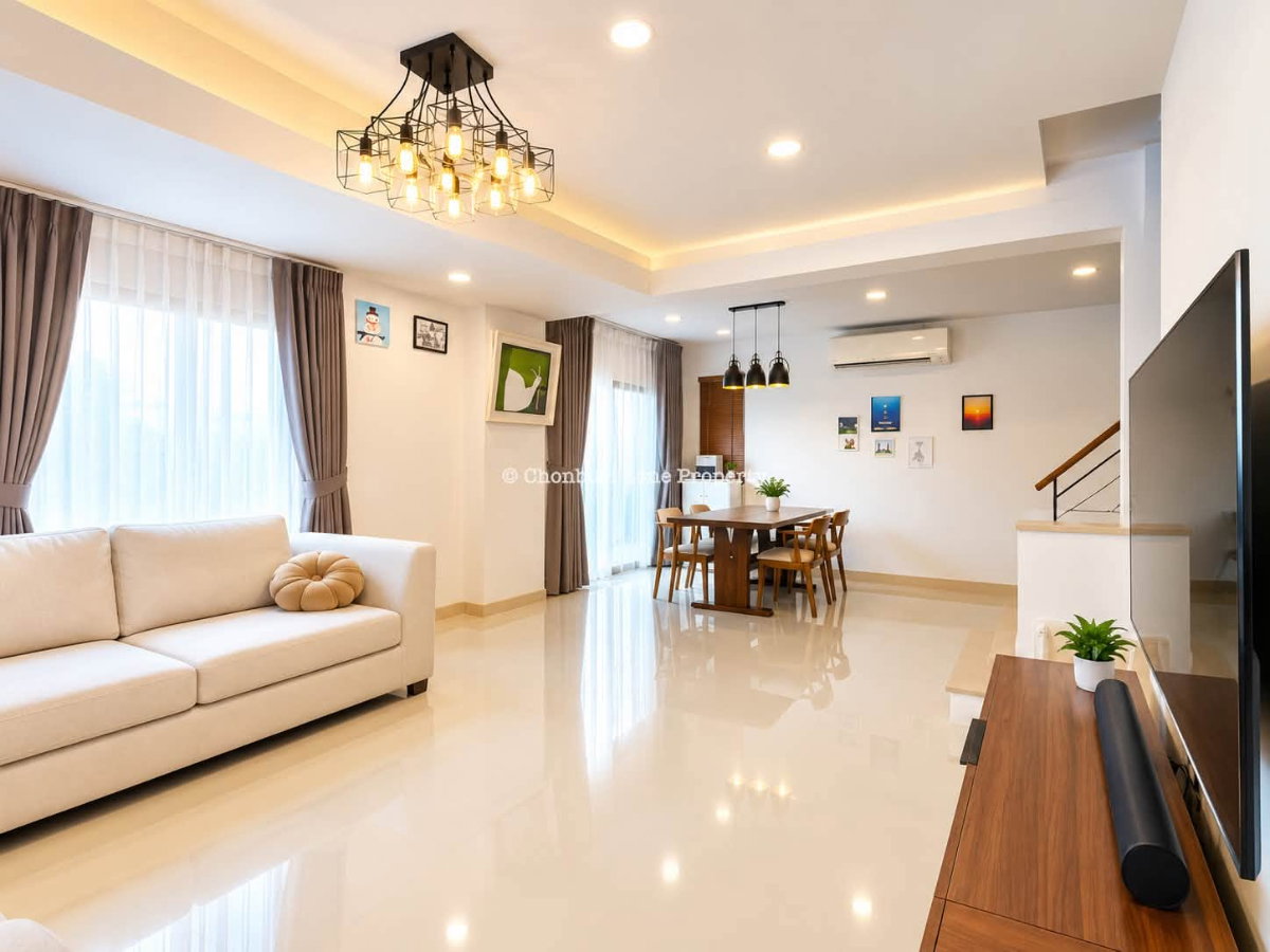 รูป ขายบ้านแฝด ม.ริมเขา บางพระ ศรีราชา - รูปที่ 2/16