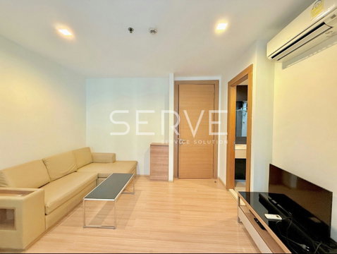 1 Bed Large Room Unblock view Fully furnished Good Location Close To MRT Huai Khwang 50 m. @   Rhythm Ratchada - Huai Khwang