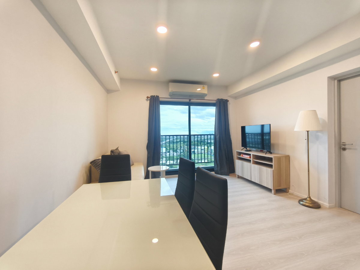 picture Condo for RENT : A Space Mega Bangna 𝐒𝐢𝐳𝐞 : 57.30 sqm. 2 Bedroom / 1 Bathroom 𝐅𝐥𝐨𝐨𝐫 : 23rd ✅Fully furnished - 3/19