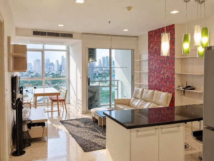 รูป 🌟 Nusasiri Grand Condo ( 261001 ) Size 80 SQ.M Type 1 Bedroom 1 Bathroom On the 14th Floor 
Rental.40,000 THB - รูปที่ 2/7