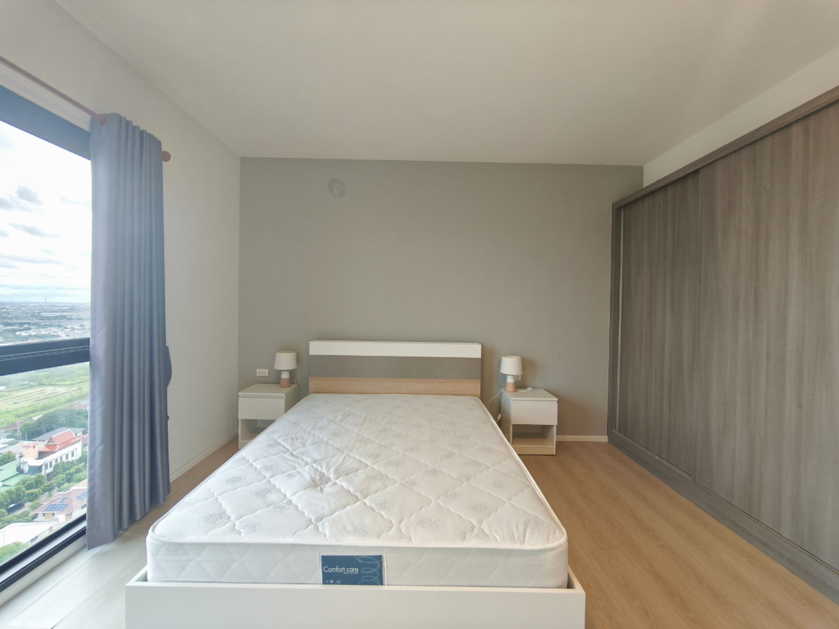 picture Condo for RENT : A Space Mega Bangna 𝐒𝐢𝐳𝐞 : 57.30 sqm. 2 Bedroom / 1 Bathroom 𝐅𝐥𝐨𝐨𝐫 : 23rd ✅Fully furnished - 11/19