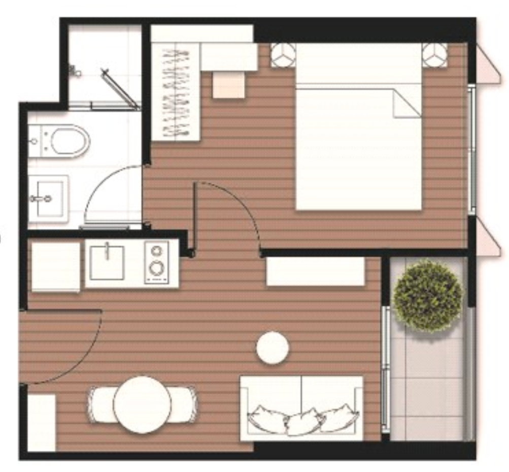 รูป For Sale: NUE Epic Asok – Rama 9 | 1 Bedroom | 26 SQ.M. | Building C, 15th Floor - รูปที่ 1/6