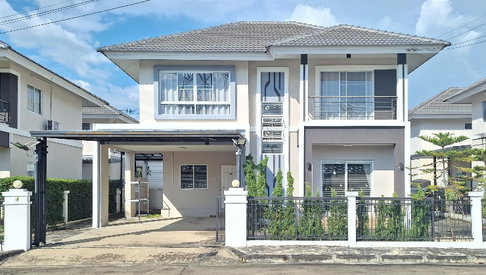 For Rent 🌲 Beautiful house in Karnkanok Ville 14, fully furnished. 🏷️ Rent: 22,000/month – Ready to move in. 3 bedrooms, 3 bathrooms.
