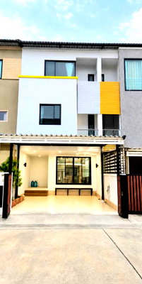 เช่าโฮมออฟฟิศ ถนนสุขุมวิท : *BH1-428*  หมู่บ้านนี้น้ำไม่ท่วม!!  Home Office รีโนเวทใหม่ ใกล้ BTS แบริ่ง จอดรถ 3 คัน จดทะเบียนบริษัทได้  โครงการ: หมู่บ้านสารินวิซ แบริ่ง 