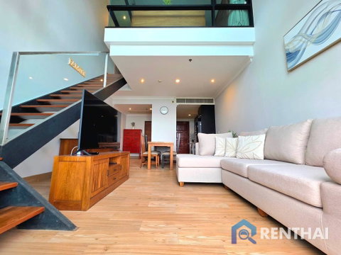 1bedroom duplex for rent at Axis condo pattaya