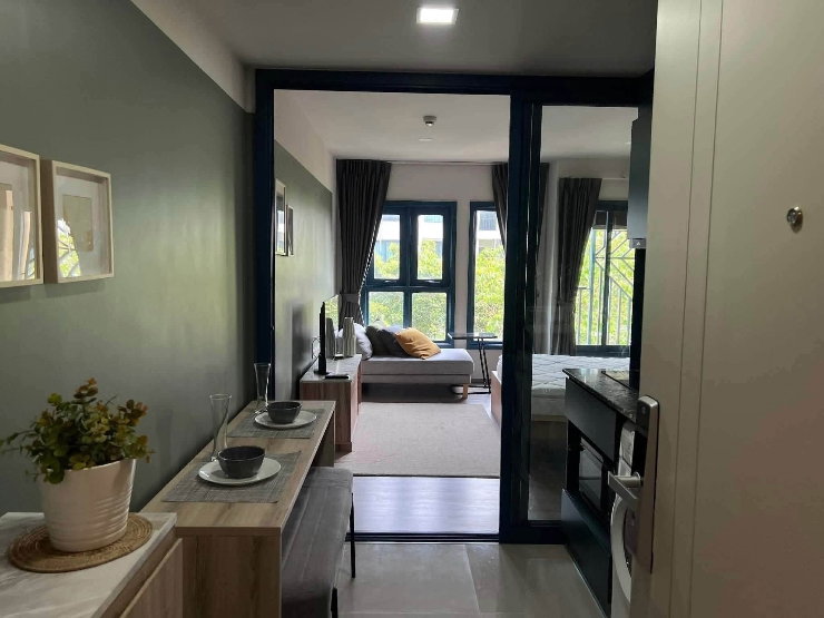 picture 🌟 The Base Sukhumvit 50 ( 261010 ) Size 26 SQ.M Type 1 Bedroom 1 Bathroom On the 6th Floor  Rental.14,500 THB - 4/8