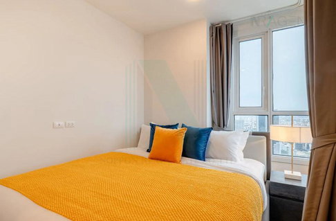 🚩 For Rent Condo XT HUAIKWANG Building 1, Floor 28,2 bed room, Room size 55 sqm