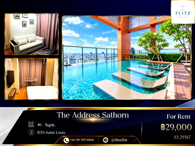 เช่าคอนโด BTS เซนต์หลุยส์ : ✨ Elite Urban Sanctuary near Silom & Sathorn | Resort-grade facilities & Unmatched central convenience - Crafted for Luxury City Living ✨