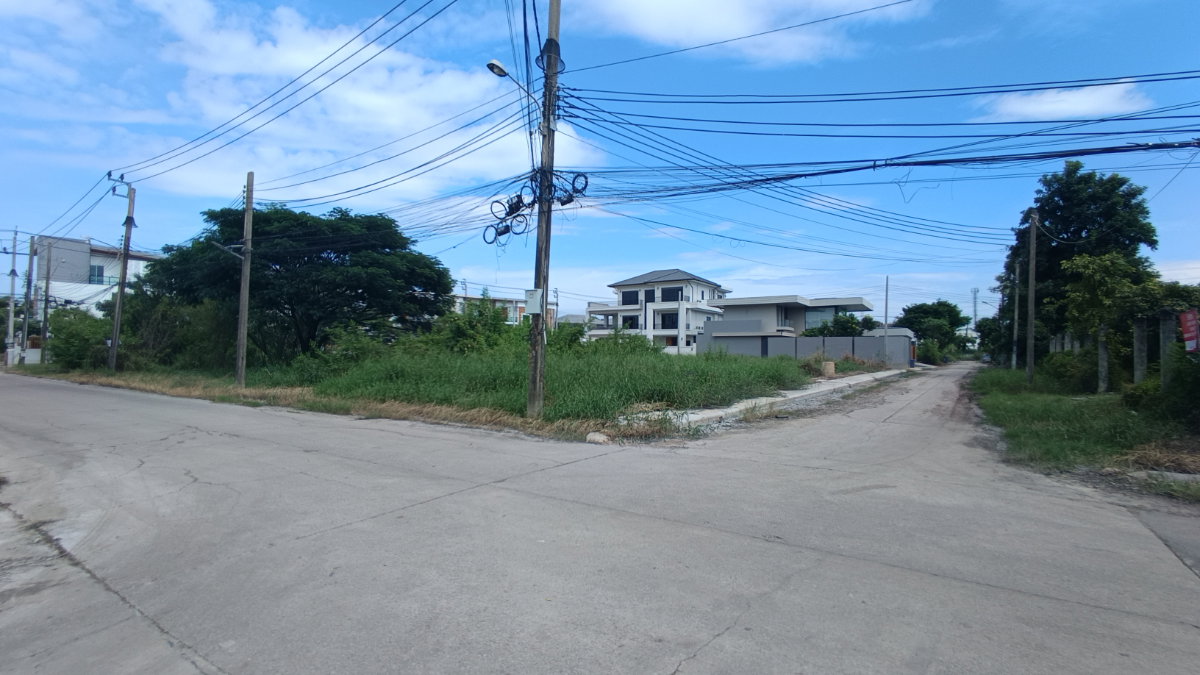 รูป ด่วน! ขายที่ดินถมแล้ว แปลงหัวมุม ทรงสวย ติดถนน 2 ด้าน ทำเล ซอย พัฒนาการ 65 - รูปที่ 4/12