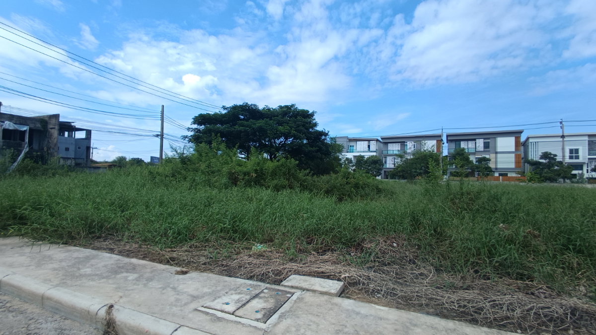 รูป ด่วน! ขายที่ดินถมแล้ว แปลงหัวมุม ทรงสวย ติดถนน 2 ด้าน ทำเล ซอย พัฒนาการ 65 - รูปที่ 7/12