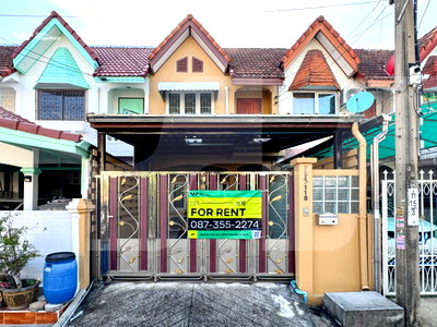 Townhouses for rent Bangkok : 🔥 Townhouse for Rent, Punnawithi Soi 22 🔥 Rangsiya Village, 2 bedrooms, 2 bathrooms, 22 sq.wah land area, unfurnished, near BTS Punnawithi.