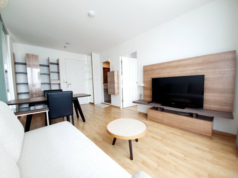 🔔New🔔 For rent, nice room with a washing machine and beautiful city view at U Delight Residence Pattanakarn-Thonglor