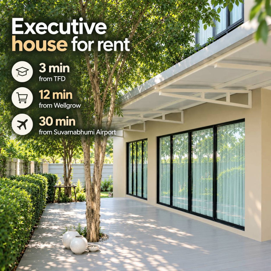 รูป บ้านเดี่ยวให้เช่า 4 ห้องนอน 4 ห้องน้ำ_ใกล้นิคม TFD, wellgrow เฟอร์นิเจอร์ครบ - รูปที่ 1/14