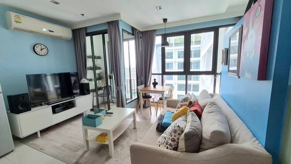 รูป ให้เช่าคอนโด ไอดีโอ โมบิ พระราม 9 อาคาร 1 ชั้น 27 Duplex ขนาด 43 ตรม ใกล้ เซ็นทรัลพระราม 9 - รูปที่ 3/10