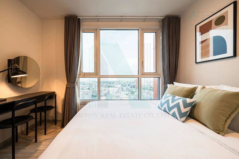 🔺 For Rent Condo XT HUAIKWANG Building 1, Floor 28,2 bed room, Room size 55 sqm
