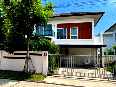 Houses for rent บิ๊กซี บางพลี : For Rent Villa Nova Teparak 2-story detached house Unit 34/120, Soi 8 (No pets allowed) (Near Suvarnabhumi Airport, Mega Bangna)