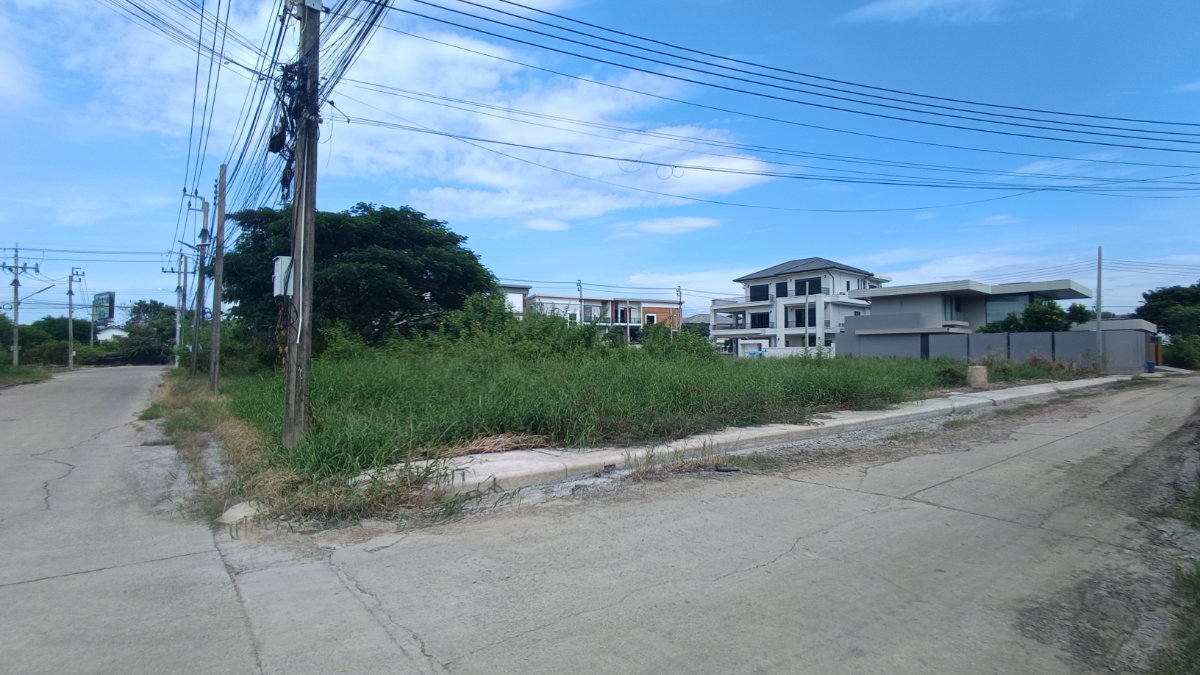 รูป ด่วน! ขายที่ดินถมแล้ว แปลงหัวมุม ทรงสวย ติดถนน 2 ด้าน ทำเล ซอย พัฒนาการ 65 - รูปที่ 9/12