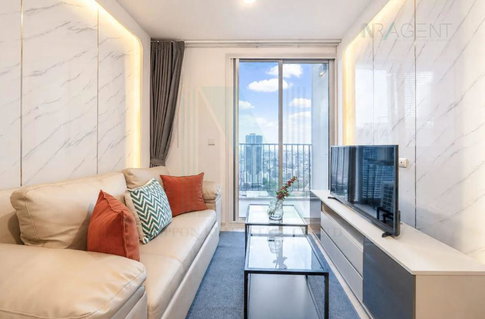 📌 For Rent Condo XT HUAIKWANG Building 1, Floor 28,2 bed room, Room size 55 sqm