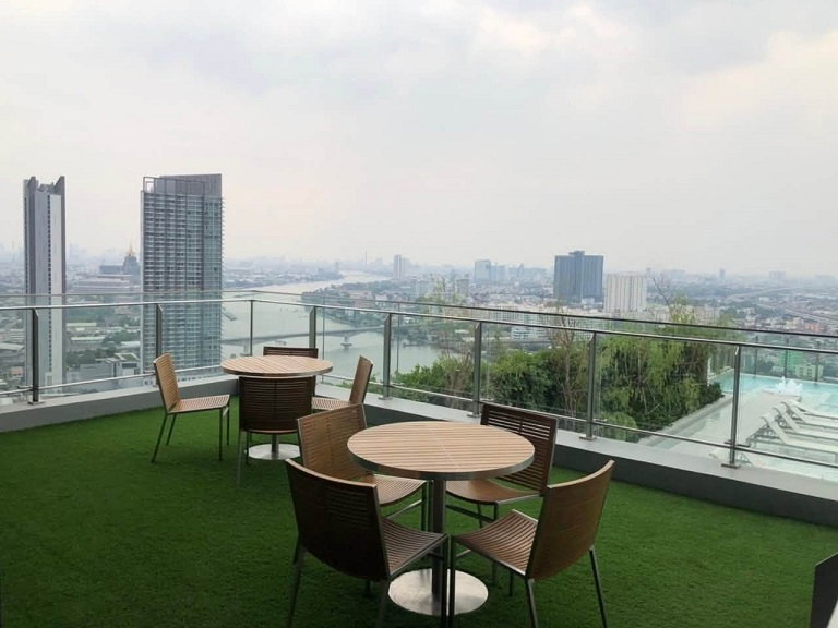 รูป คอนโด Chapter One Shine บางโพ ใกล้mrt-บางโพ แบบ 1 ห้องนอน 29 ตรม. ชั้นสูง วิวสวย มีเครื่องซักผ้า เพียง 12,000 บาท - รูปที่ 12/14