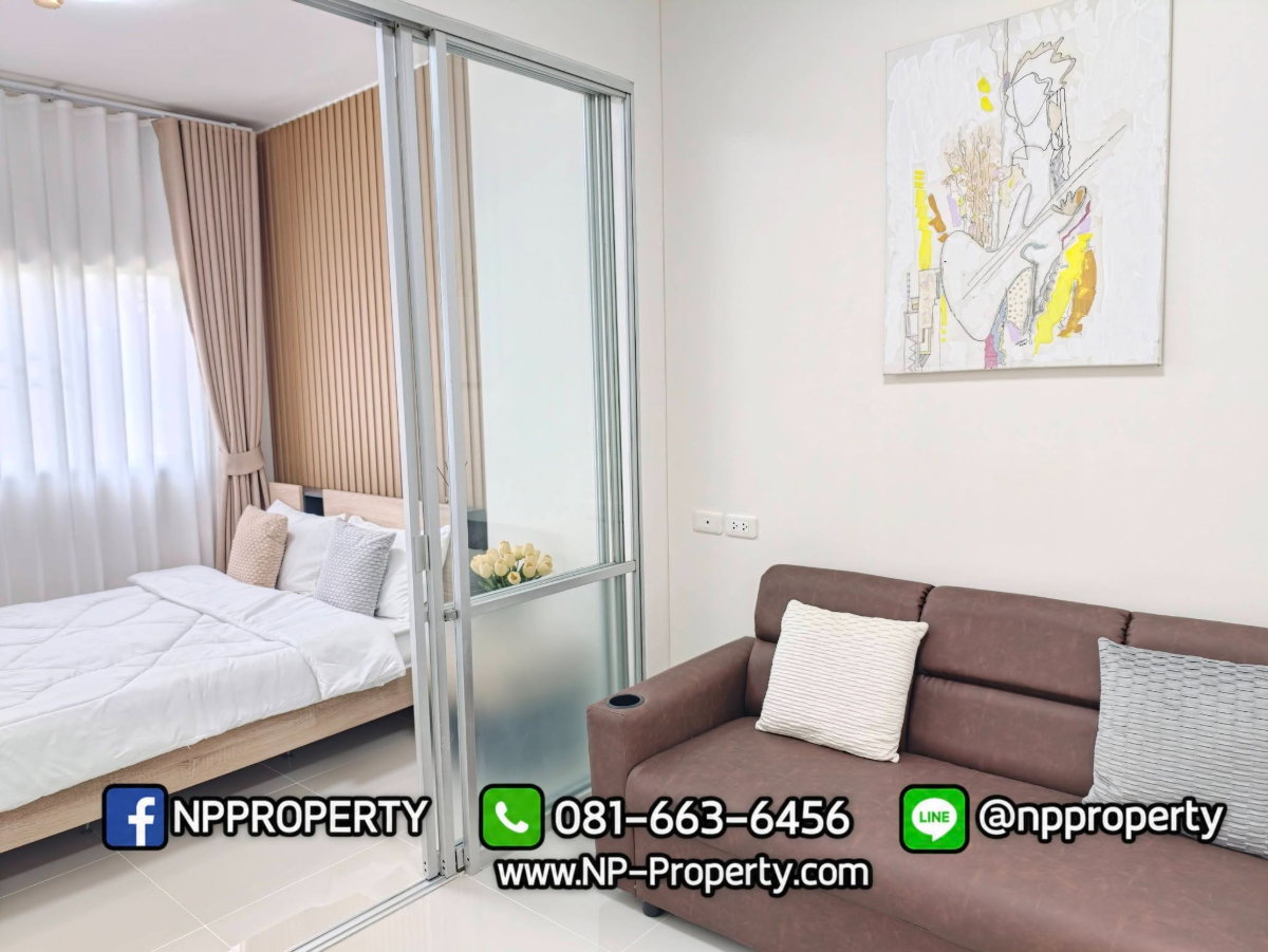 รูป 🔥🏡 890,000 บาท! ห้องมินิมอลชั้น 1 เพดานสูง วิวโปร่งโล่ง ไม่มีตึกบัง! 😍🤍✨  💎 ซื้อไปไม่ต้องซ่อม เพราะเราทำให้หมดแล้ว! 🔑🔥 - รูปที่ 2/26