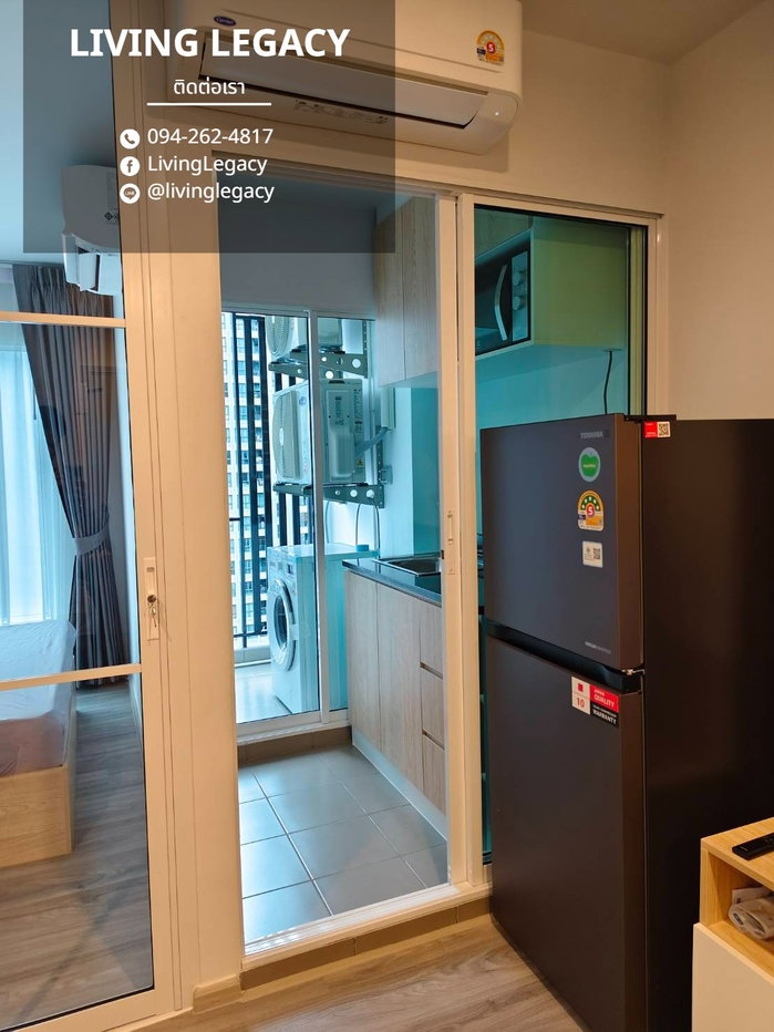 รูป TMSFEX เช่าด่วน คอนโด Regent Home Bangna 28 ตร.ม. ชั้น 19 | 1 นอน 1 น้ำ | เฟอร์ครบ พร้อมอยู่ 12,000 บาท/เดือน Line: @livinglegacy - รูปที่ 9/10