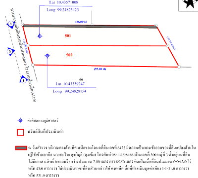 LAND 574 Sq.w. Muang Chumphon Chumphon for 4.7M