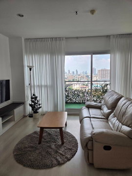 [VR0968] 🔥 35,000 THB/Month | Life Ratchadapisek | 2 Bed 2 Bath 65 sqm 12Ath Fl. Tower A | Newly Renovated! Only 500m to MRT Huai Khwang! 🔥