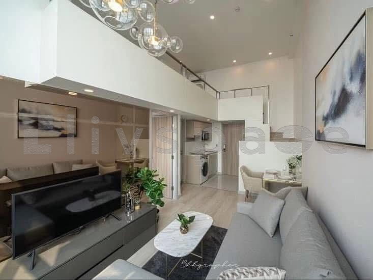 รูป ▚ L0FC4Vツ ให้เช่า Knightsbridge Prime Sathorn 1Bed Duplex 45ตร.ม. ชั้นสูง แต่งสวย พร้อมอยู่ ใกล้ BTS ช่องนนทรี / BRT อาคารสงเคราะห์✨ - รูปที่ 4/11