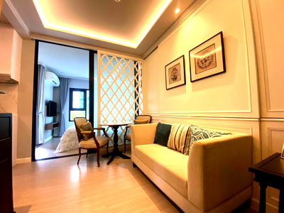 Condos for sale : PFD-09281 Condo for sale, Aspire Erawan Prime, swimming pool view room, beautiful built-ins, next to BTS Chang Erawan ✨
