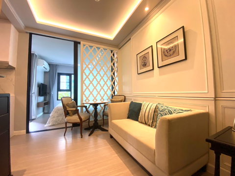 PFD-09281 Condo for sale, Aspire Erawan Prime, swimming pool view room, beautiful built-ins, next to BTS Chang Erawan ✨
