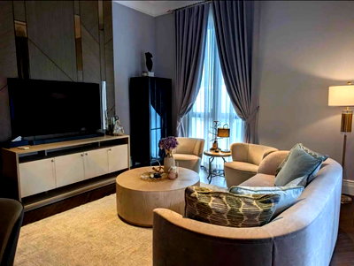 Condos for sale : For Sale 98 Wireless — 3 Bedroom | BTS Phloen Chit | Fully Furnished GTN-1167