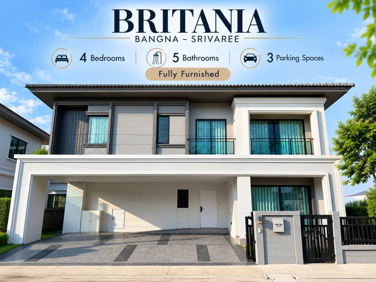 รูป (BH1-431) ให้เช่าบ้านเดี่ยว โครงการบริทาเนีย บางนา–ศรีวารี ที่ดิน 61 ตร.ว. (แปลงมุม) 4 ห้องนอน | 5 ห้องน้ำ | 3 ที่จอดรถ - รูปที่ 11/11