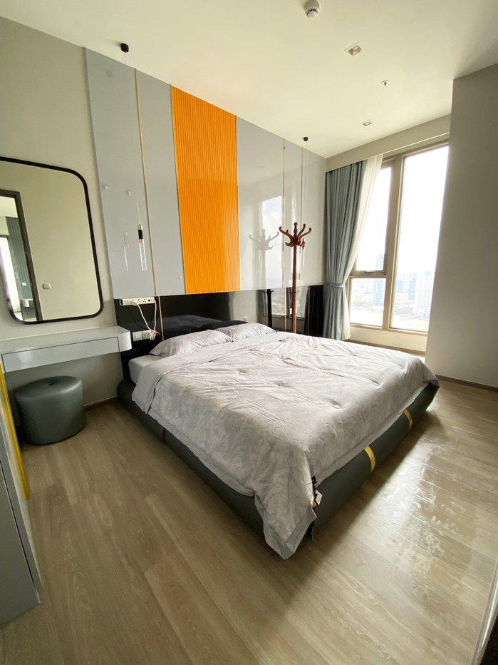 picture RHYTHM Charoenkrung Pavilion, 3 bedrooms, 1 multipurpose room, 3 bathrooms, includes a bathtub, built-in rooms, very beautiful. - 6/7