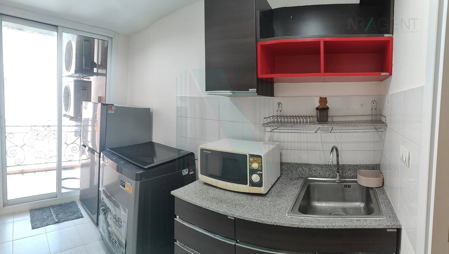 รูป ให้เช่าคอนโด เดอะ ราฟเฟิล ลาดพร้าว 42 อาคาร 1 ชั้น 4 1 ห้องนอน ขนาด 35 ตรม ใกล้ 1 - รูปที่ 7/8